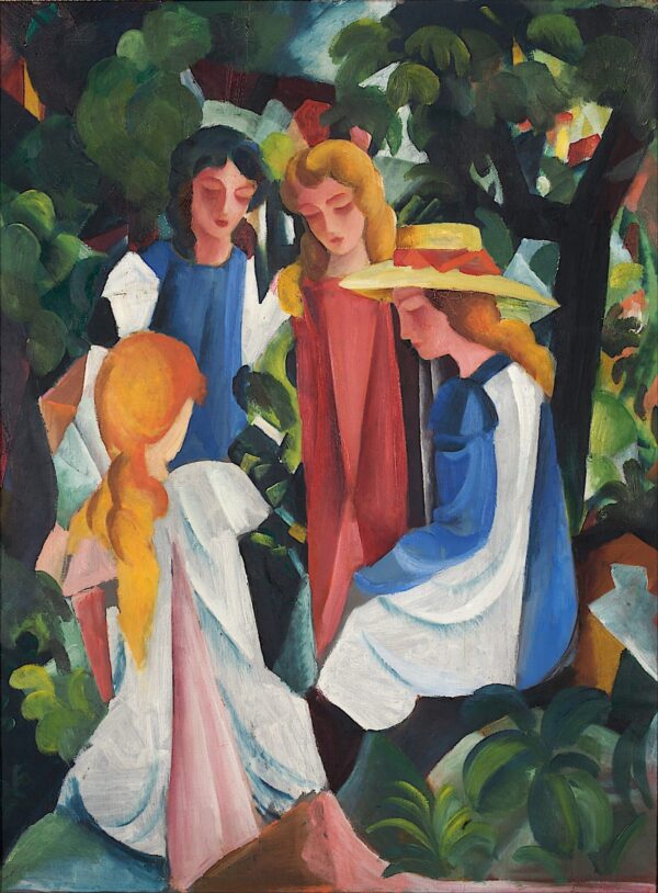 Quatre jeunes filles – August Macke August Macke 70x105