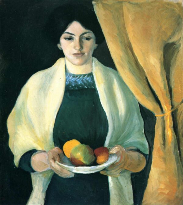 Portrait avec pommes : épouse de l’artiste – August Macke August Macke 70x70