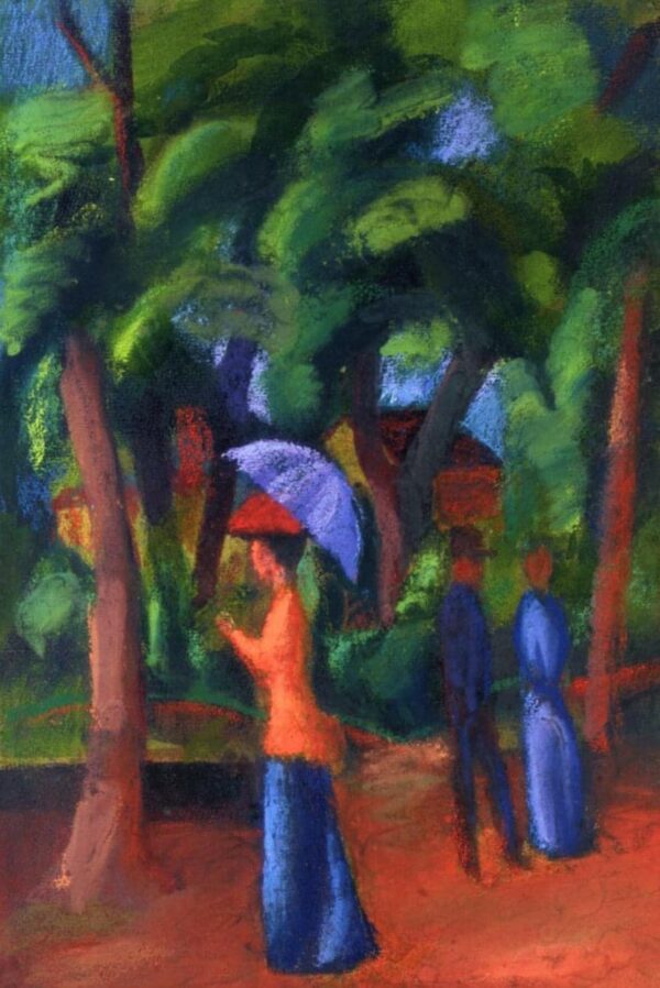 Marche dans le parc – August Macke August Macke 70x105