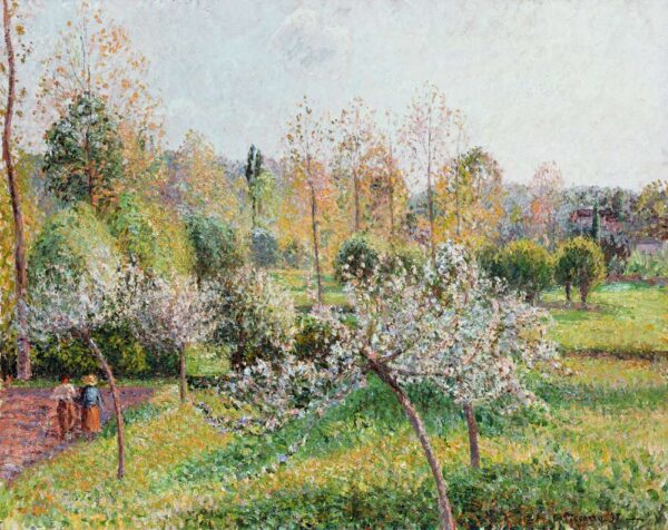 Pommiers en fleurs à Eragny – Camille Pissarro Camille Pissarro 85x75