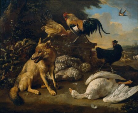 Nature morte avec des animaux – Melchior d’Hondecoeter Melchior d'Hondecoeter