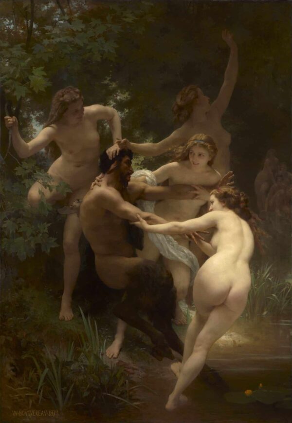 Nymphes et satyre – William Bouguereau William Bouguereau 70x105