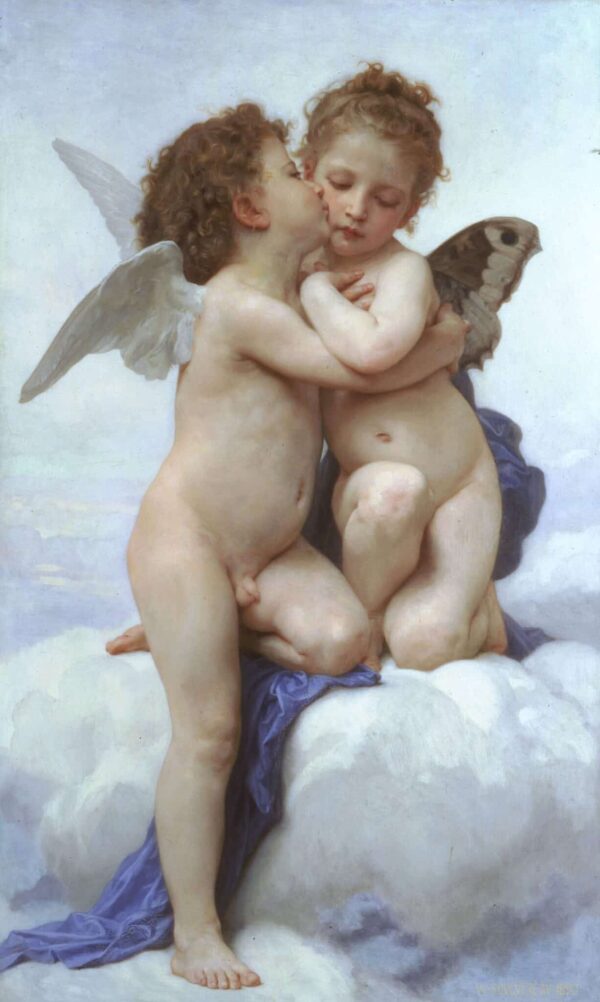 L’Amour et Psyché, enfants – William Bouguereau William Bouguereau 70x105