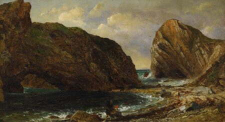 Au bord de la mer, Lulworth – Jasper Francis Cropsey Jasper Francis Cropsey