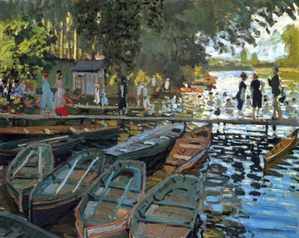 Baigneurs à la grenouillere – Claude Monet Claude Monet 85x75