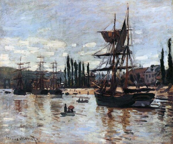 Bateaux à Rouen – Claude Monet Claude Monet 85x75