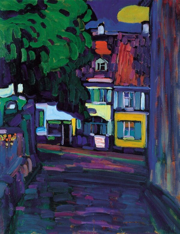 Maisons à Murnau sur Obermarkt – Vassily Kandinsky Vassily Kandinsky 70x85