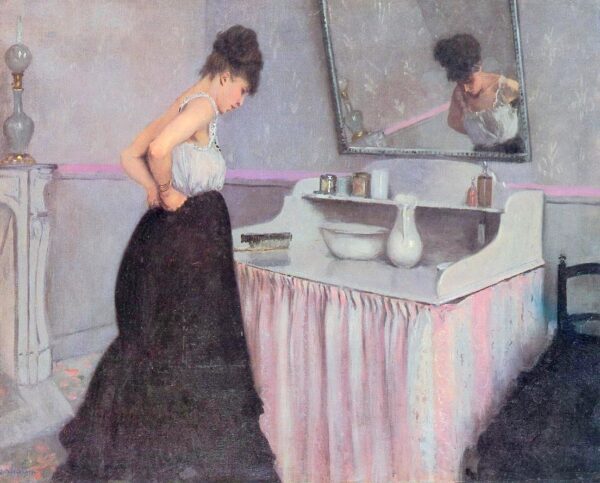 Femme à sa toilette – Caillebotte Gustave Caillebotte 85x75