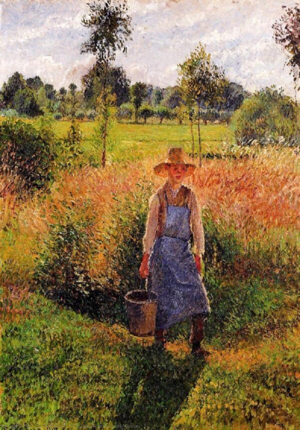 Le jardinier, Le soleil de l’après-midi, Eragny – Camille Pissarro Camille Pissarro 70x105