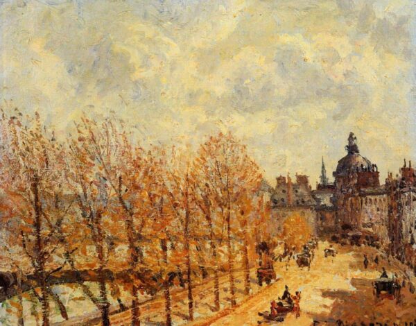 Le quai Malaquais au matin, temps ensoleillé – Camille Pissarro Camille Pissarro 85x75