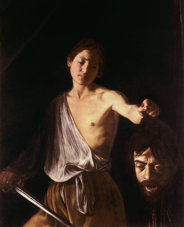 David avec la tête de Goliath – Caravage Le Caravage 70x85