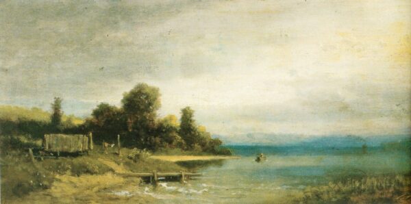 Paysage sur l’Ammersee – Carl Spitzweg Carl Spitzweg 140x70