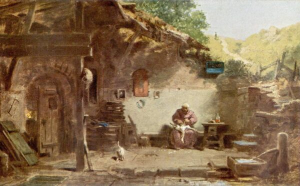 Vieux moine devant sa cellule – Carl Spitzweg Carl Spitzweg 105x70