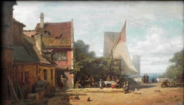 Vieille taverne sur le Starnberger See	– Carl Spitzweg Carl Spitzweg 120x70