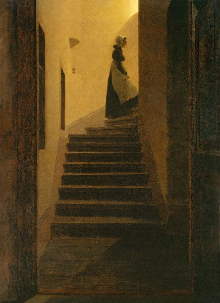 Caroline sur l’escalier – Caspar David Friedrich Caspar David Friedrich 70x105