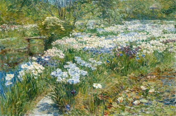 Le jardin d’eau – Childe Hassam Childe Hassam 105x70