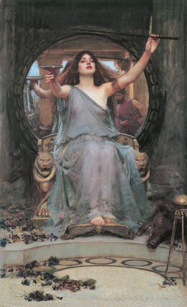 Circé offrant la coupe à Ulysse – John William Waterhouse John William Waterhouse 70x105