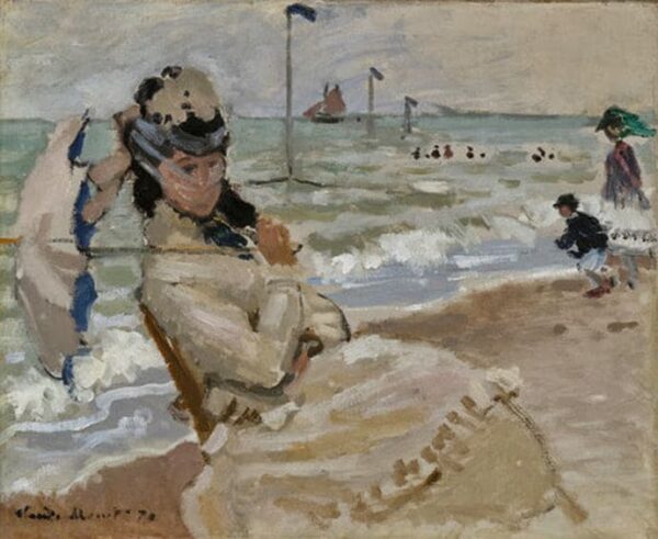 Camille sur la plage de Trouville – Claude Monet Claude Monet 85x75