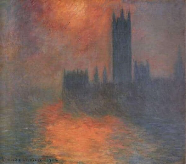 Le Parlement, coucher de soleil (W 1607) – Claude Monet Claude Monet 70x70