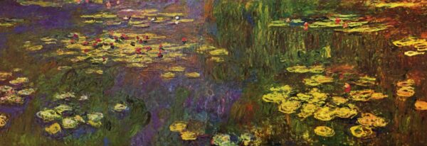 Détail des nénuphars de Monet au Musée de l’Orangerie à Paris – Claude Monet Claude Monet 160x70