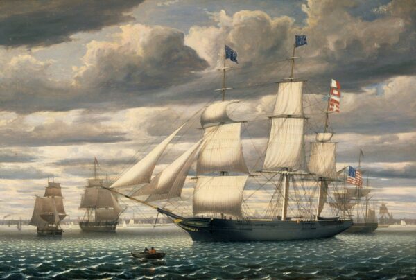 Le bateau clipper  » Southern Cross  » quittant le port de Boston, 1851 – Fitz Henry Lane Fitz Henry Lane 105x70