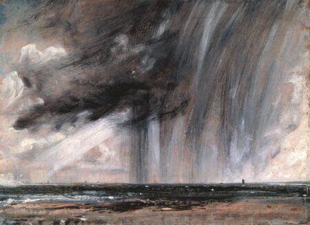 Étude de paysage marin avec nuage de pluie (orage de pluie sur la mer) – John Constable John Constable