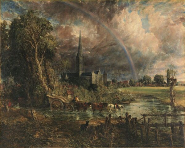 La Cathédrale de Salisbury vue des prés, 1831 – John Constable John Constable 85x75