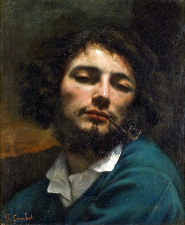 Autoportrait de l’artiste, Homme avec une pipe – Gustave Courbet Gustave Courbet 70x85