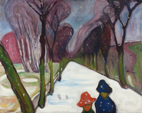 Nouvelle neige dans l’avenue – Edvard Munch Edvard Munch 85x75