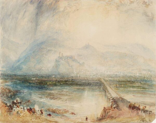 Bellinzona de la route vu vers Loccarno – William Turner William Turner 85x75