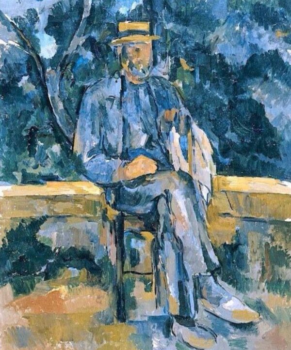 Homme étant assis – Paul Cézanne Paul Cézanne 70x85