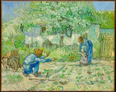 Les premiers pas (d’après Millet) – Van Gogh Vincent Van Gogh