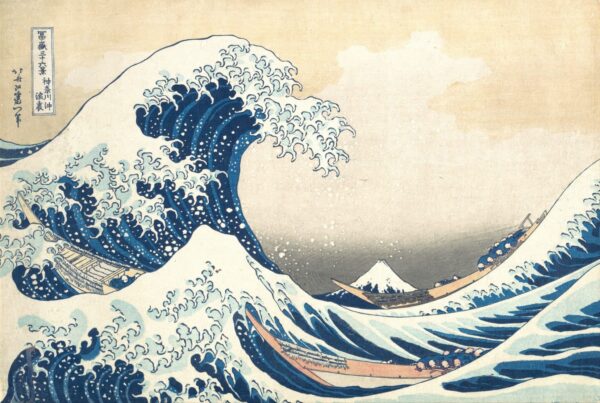 hokusai trente-six vues du mont fuji : la grande vague au large de kanagawa – Katsushika Hokusai Katsushika Hokusai 105x70