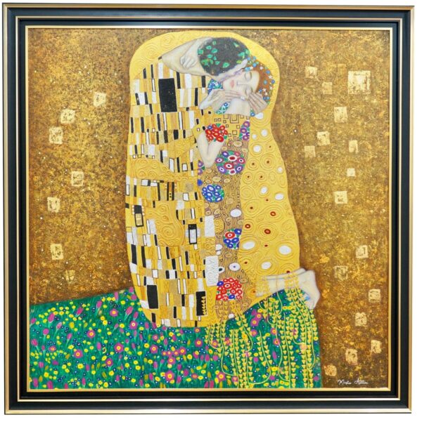 Le baiser (Gustav Klimt) – Reproduction en stock – 200 x 200 cm Gustav Klimt Galerie d'art 8