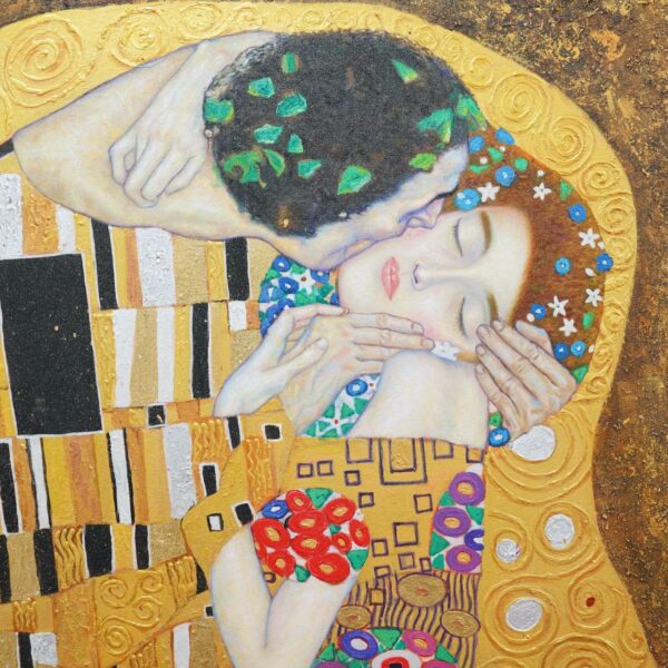 Le baiser (Gustav Klimt) – Reproduction en stock – 200 x 200 cm Gustav Klimt Galerie d'art 7