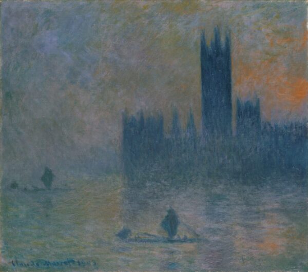 Londres, le Parlement (Effet de brouillard) (W 1609) – Claude Monet Claude Monet 70x70