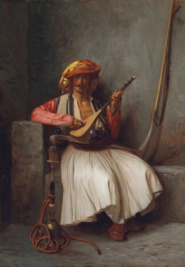 Le joueur de mandoline – Jean-Léon Gérôme Jean-Léon Gérôme 70x105