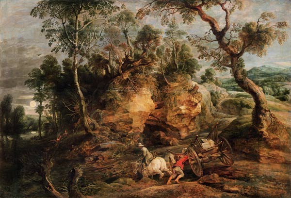 Paysage avec transporteurs pierre – Peter Paul Rubens Peter Paul Rubens 105x70