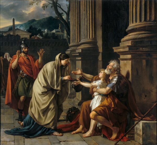 Belisarius demandant l’aumône – Jacques-Louis David Jacques-Louis David 70x70