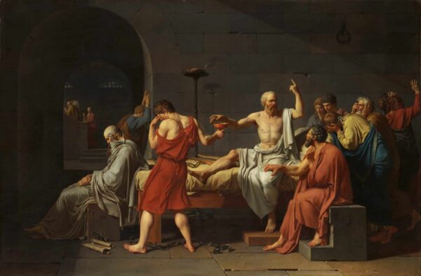 La mort de Socrate – Jacques-Louis David Jacques-Louis David 105x70