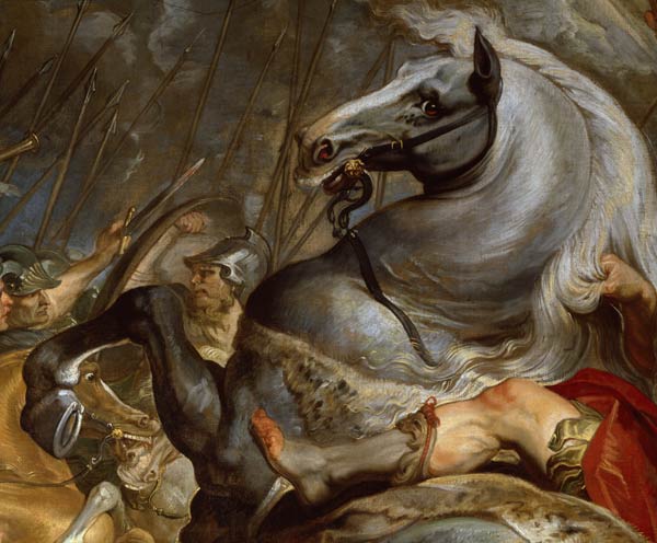 La bataille (Détail : le cheval de Decius Mus) – Peter Paul Rubens Peter Paul Rubens 85x75