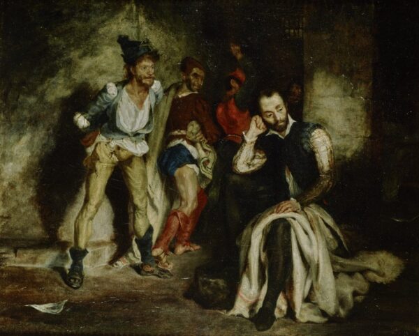 Le Tasse dans la maison des fous – Eugène Delacroix Eugène Delacroix 85x75