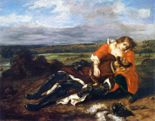 La mort de Lara – Eugène Delacroix Eugène Delacroix 85x75