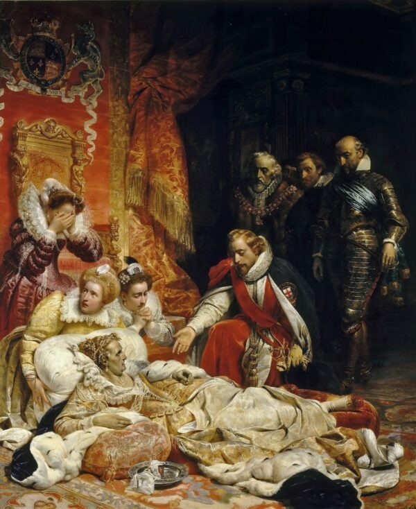 La mort d’Elizabeth I, reine d’Angleterre – Paul Delaroche Paul Delaroche 70x85