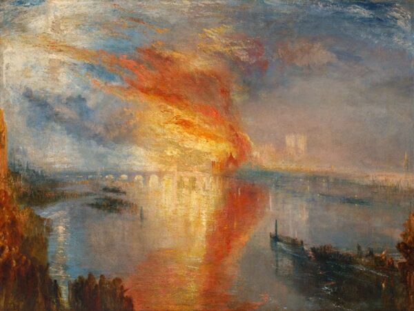 Le feu du bâtiment parlementaire – William Turner William Turner