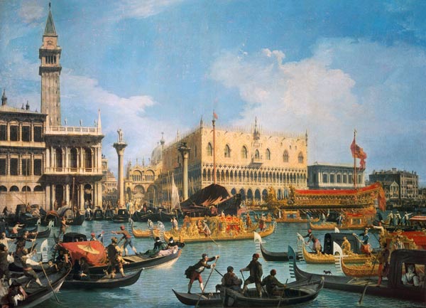 Le Buccintoro le jour de voyage de ciel – Giovanni Antonio Canal Giovanni Antonio Canal 105x70