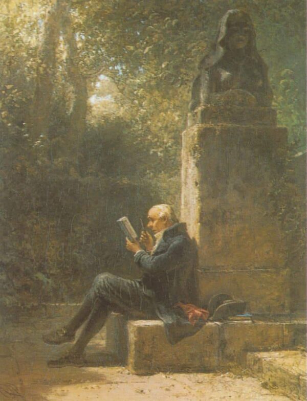 Le philosophe (Le lecteur dans le parc) – Carl Spitzweg Carl Spitzweg 70x85