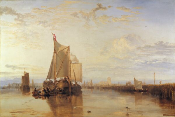 Dort ou dordrecht le paquet de dort bateau de rotterdam becalmed – William Turner William Turner 105x70