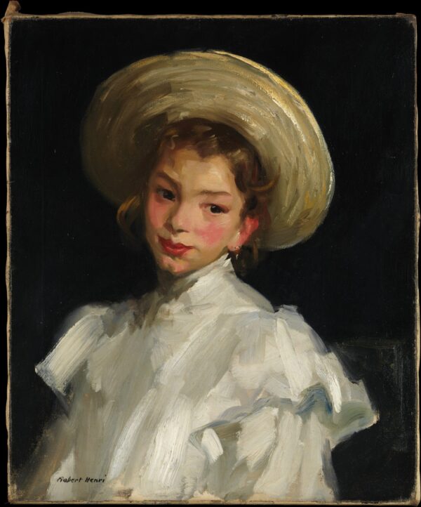 Jeune fille néerlandaise en blanc – Robert Henri Robert Henri