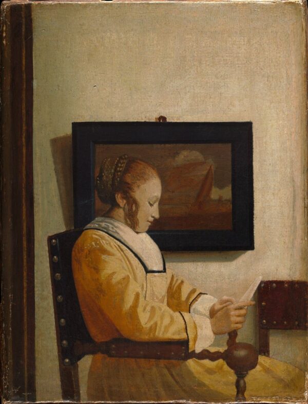 Jeune femme lisant – Johannes Vermeer Johannes Vermeer 70x85